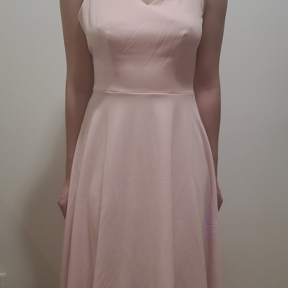 Casual Tea Dress V Neck Cocktail Swing Dress Prom - Picture 6 of 16